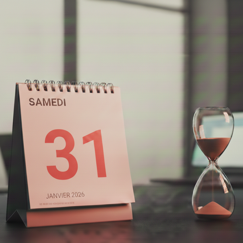 Calendrier – Date limite d'inscription à la plateforme FNE avant le 31 janvier 2026